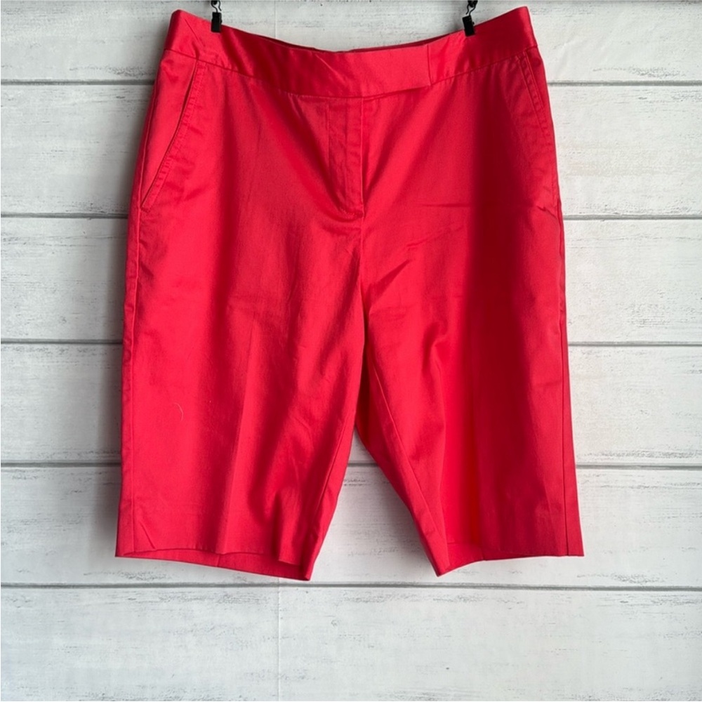 Jones New York Pink Cotton Bermuda Shorts